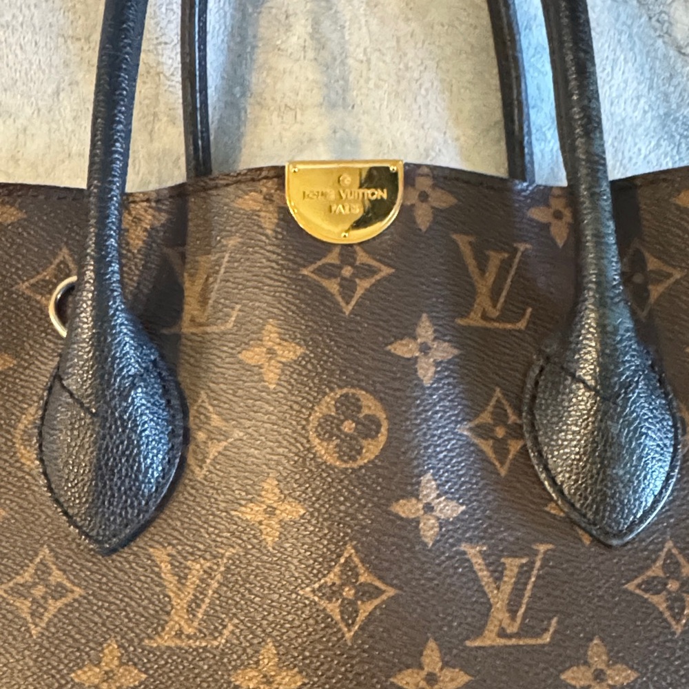 Louis Vuitton Black and Brown Monogram Tote - Picture 6 of 16